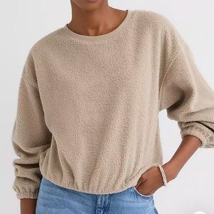 Loft Sherpa Bubble Sweatshirt